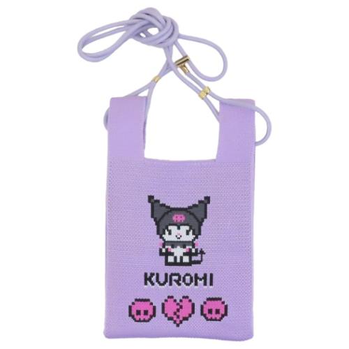 クロミ ミニショルダーバッグ IP ベビールー ニット調生地ミニショルダー KUROMI サンリオ キャラクター グッズ メール便可