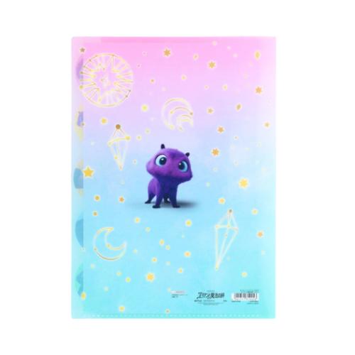 エリアンと魔法の絆 ポケットファイル ダイカットクリアファイル5P ピンク キャラクター グッズ メール便可