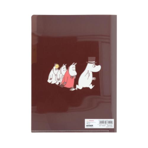 ムーミン ポケットファイル クリアファイルA5 3P チョコレート 北欧 キャラクター グッズ メール便可