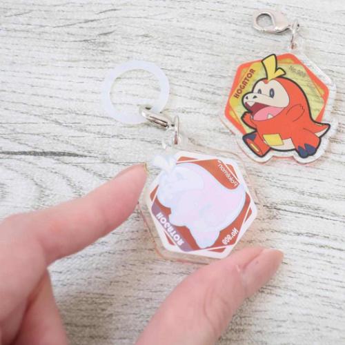 ポケットモンスター レイングッズ アクリルマーカーチャーム 2個セット ホゲータ ポケモン キャラクター グッズ メール便可