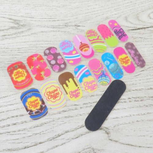 チュッパチャプス コスメ雑貨 ネイルシール お菓子パッケージ キャラクター グッズ メール便可