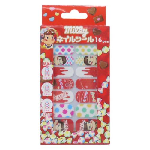 不二家のペコちゃん コスメ雑貨 ネイルシール お菓子パッケージ キャラクター グッズ メール便可