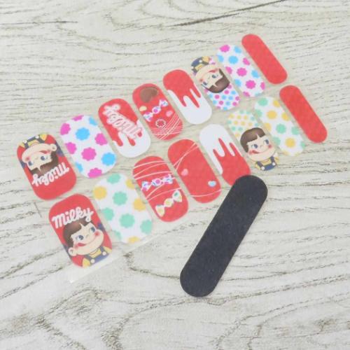 不二家のペコちゃん コスメ雑貨 ネイルシール お菓子パッケージ キャラクター グッズ メール便可