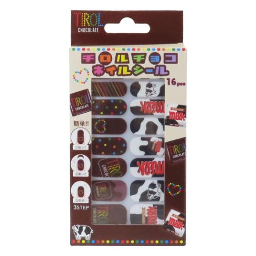 チロルチョコ コスメ雑貨 ネイルシール お菓子パッケージ キャラクター グッズ メール便可