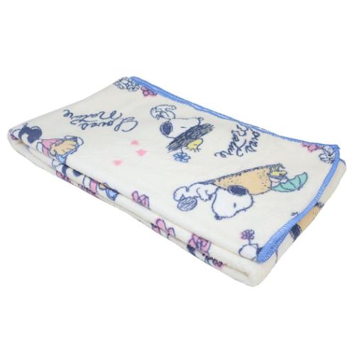 スヌーピー 速乾フェイスタオル クイックドライビッグフェイスタオル ロングタオル Loves NATURE ピーナッツ キャラクター グッズ