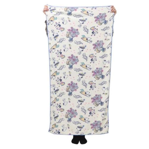 スヌーピー 速乾バスタオル クイックドライバスタオル ビッグタオル Loves NATURE ピーナッツ キャラクター グッズ