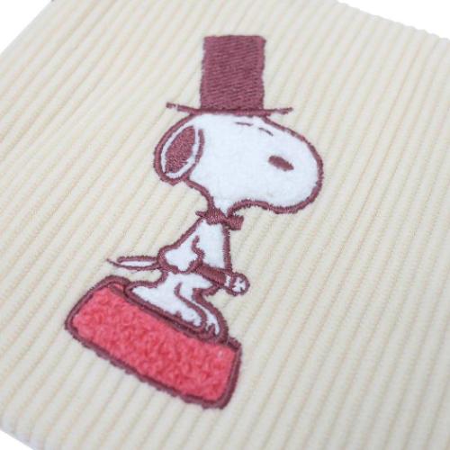 スヌーピー フラットポーチ ミニポーチ IVORY ピーナッツ キャラクター グッズ メール便可