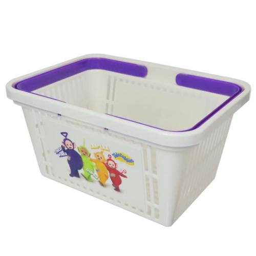 テレタビーズ 卓上収納 キャラバスケット 実写 キャラクター グッズ