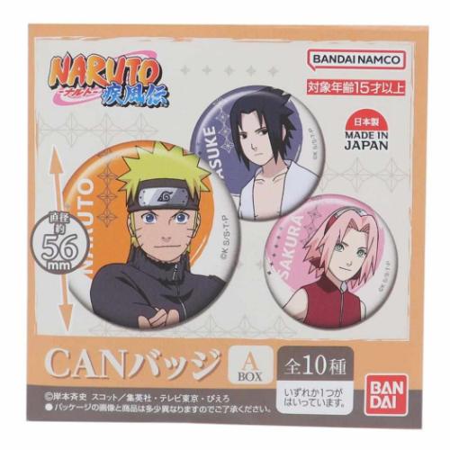 NARUTO疾風伝 缶バッジ CANバッジ 全10種 A BOX 少年ジャンプ キャラクター グッズ メール便可