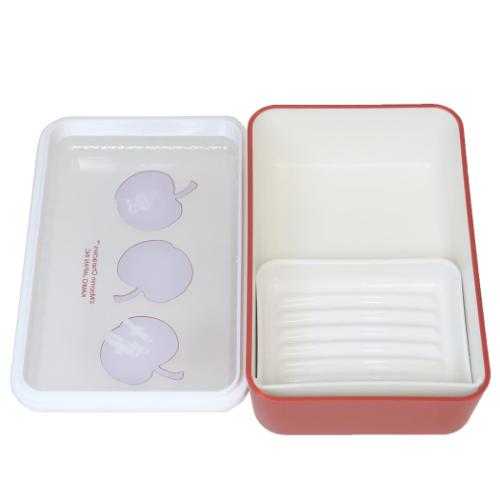 ムーミン 1段ランチボックス 油が落ちるランチボックス リンゴ畑 北欧 キャラクター グッズ