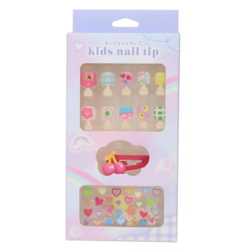 キッズコスメ キッズネイルチップセット カラフルポップ キッズサイズ グッズ メール便可
