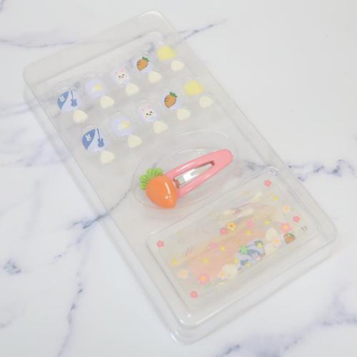 キッズコスメ キッズネイルチップセット うさぎ キッズサイズ グッズ メール便可