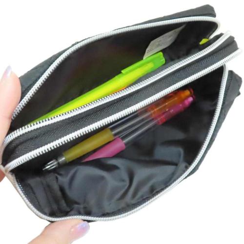 LIKECOSME ペンポーチ ツインファスナーペンケース GRAY DOLL かわいい グッズ