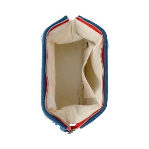 ちいかわ コスメポーチ デニムポーチ ワイヤー入 みんな キャラクター グッズ