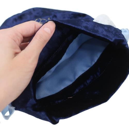 水森亜土 巾着袋 レース&ベロア巾着 ほし キャラクター グッズ メール便可