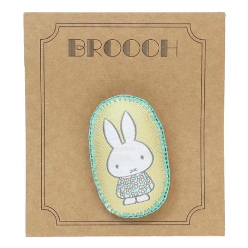 ミッフィー バッジ ジャガード ブローチ ハナガラ ディックブルーナ 絵本キャラクター グッズ メール便可