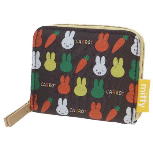 ミッフィー ミニマル財布 miffy　ジャガードミニウォレット CARROT ディックブルーナ 絵本キャラクター グッズ メール便可