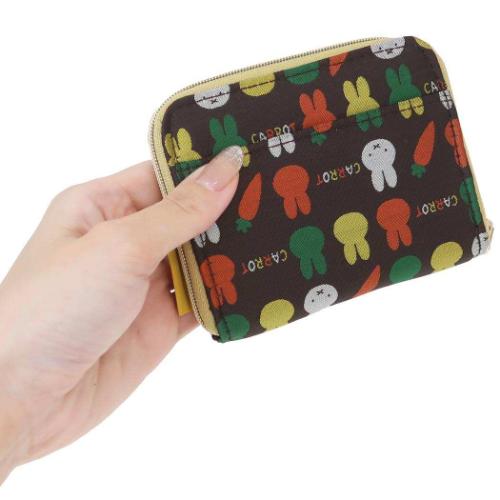 ミッフィー ミニマル財布 miffy　ジャガードミニウォレット CARROT ディックブルーナ 絵本キャラクター グッズ メール便可