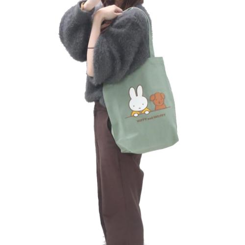 ミッフィー トートバッグ MIFFY and SNUFFY ディックブルーナ 絵本キャラクター グッズ メール便可