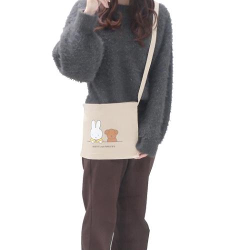 ミッフィー ショルダーバッグ サコッシュ MIFFY and SNUFFY ディックブルーナ 絵本キャラクター グッズ メール便可