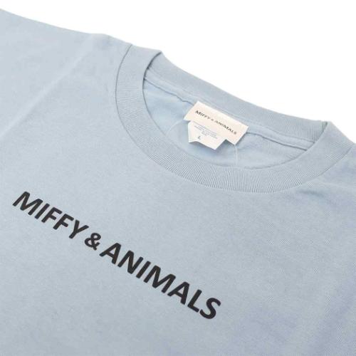 ミッフィー Tシャツ MIFFY ＆ ANIMALS Lサイズ ディックブルーナ 絵本キャラクター グッズ メール便可