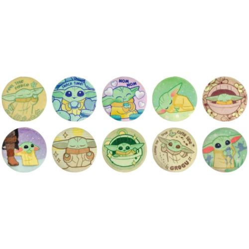 スターウォーズ 缶バッジ ブラインドふわふわ缶バッジ VOL.2 全10種 グローグー Grogu Cutest In The Galaxy STAR WARS