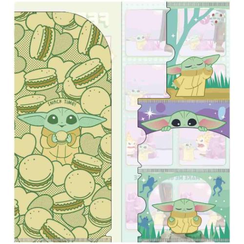 スターウォーズ ミニクリアファイル チケットホルダー グローグー Grogu Cutest In The Galaxy STAR WARS メール便可