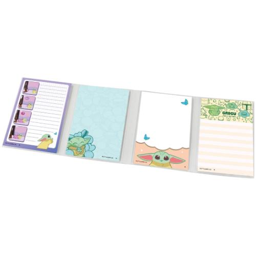 スターウォーズ メモ帳 パタパタメモ グローグー Grogu Cutest In The Galaxy STAR WARS キャラクター グッズ メール便可