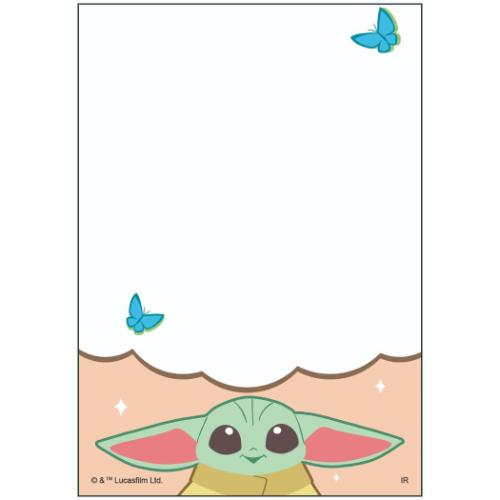 スターウォーズ メモ帳 パタパタメモ グローグー Grogu Cutest In The Galaxy STAR WARS キャラクター グッズ メール便可