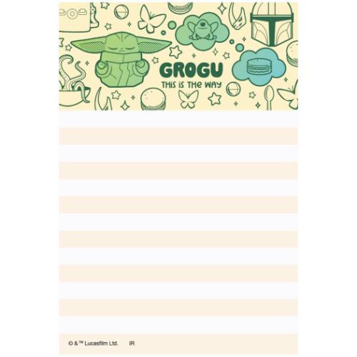 スターウォーズ メモ帳 パタパタメモ グローグー Grogu Cutest In The Galaxy STAR WARS キャラクター グッズ メール便可