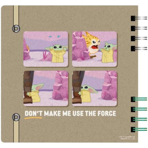 スターウォーズ リングノート スクエアリングノート グローグー Grogu Cutest In The Galaxy STAR WARS キャラクター グッズ メール便可