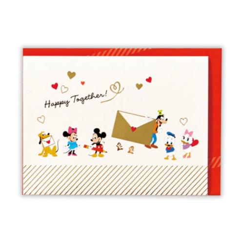 ディズニー グリーティングカード 多目的 立体カード DNパルスお手紙2 キャラクター メッセージカード グッズ メール便可