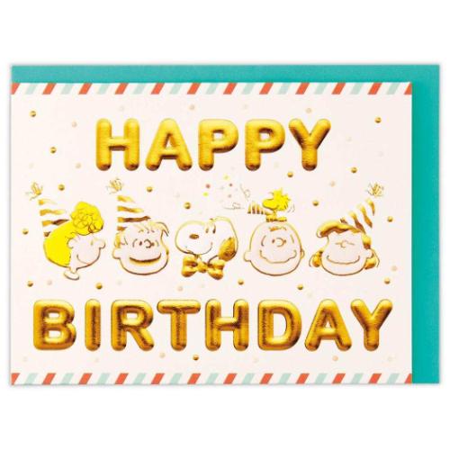 スヌーピー グリーティングカード 誕生お祝い 立体カード SN３Ｄエンボスフェイス ピーナッツ メール便可