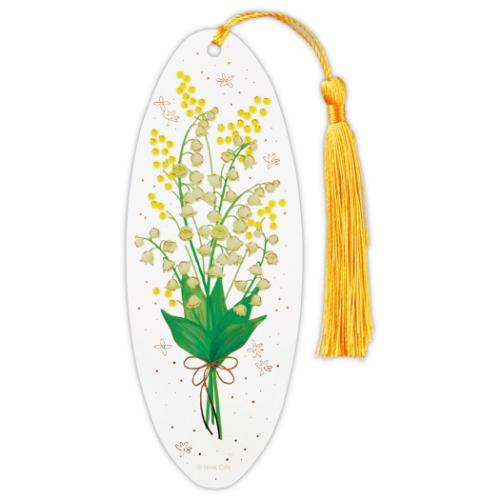 グリーティングカード 多目的 しおり付きFLスズラン メッセージカード グッズ メール便可