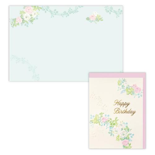 グリーティングカード 誕生お祝い ガーデン メッセージカード グッズ メール便可