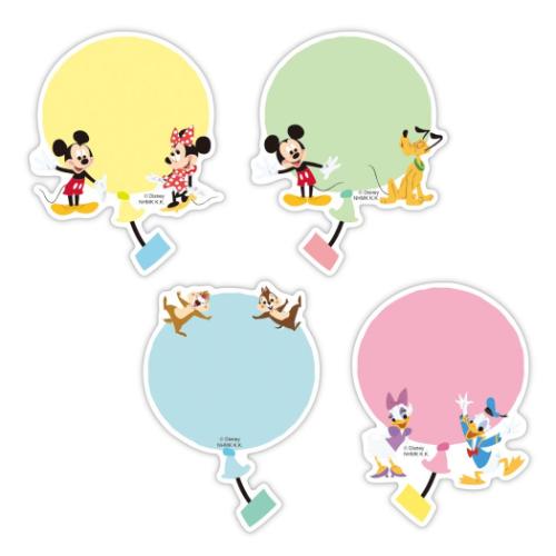 ディズニー フレークシール メッセージステッカー DNMSフレンズ キャラクター 寄せ書き グッズ メール便可