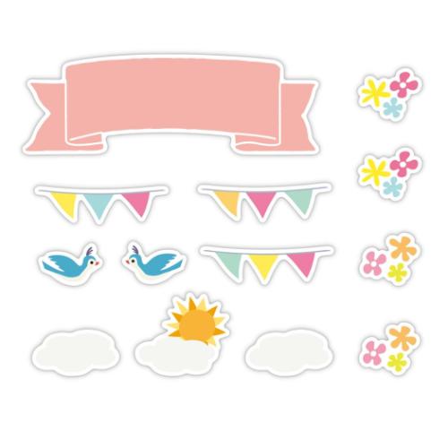 ディズニー フレークシール メッセージステッカー DNMSフレンズ キャラクター 寄せ書き グッズ メール便可