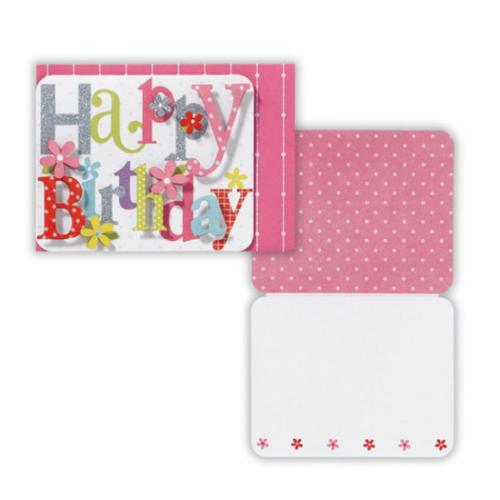 ミニカード 誕生お祝い 抜き文字バースデー2 メッセージカード グッズ メール便可