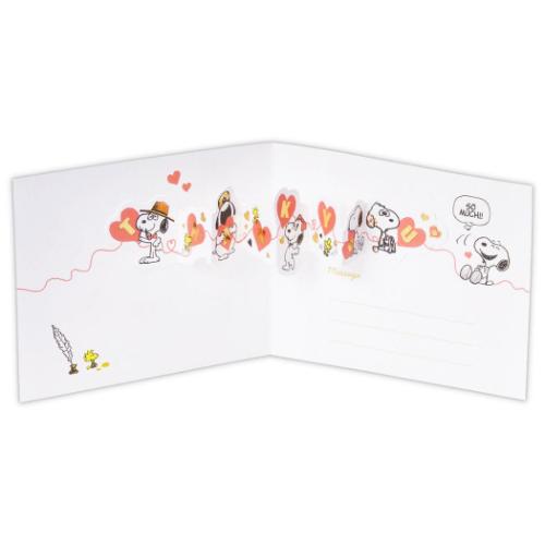 スヌーピー ミニカード ありがとう 立体カード SN兄弟サンキュー2 ピーナッツ キャラクター メッセージカード グッズ メール便可