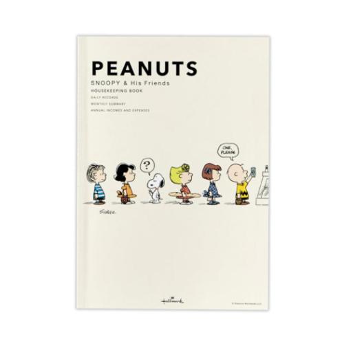 スヌーピー ハウスキーピングブック 簡単スッキリ家計簿 日付なしタイプ SN行列2 ピーナッツ キャラクター グッズ メール便可