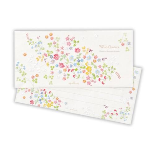 便箋 一筆箋 ワイルドフラワー2 おしゃれ グッズ メール便可