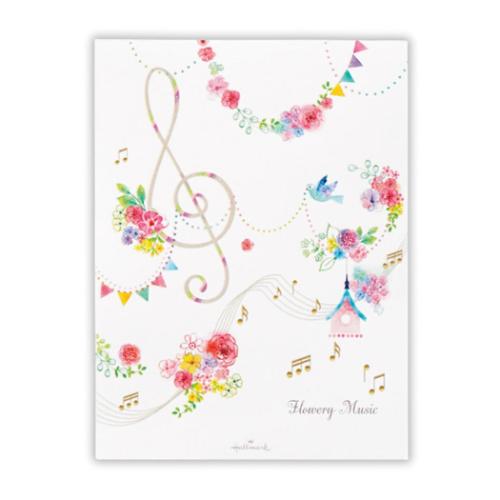 便箋 レターパッド フラワリーミュージック2 便せん グッズ メール便可