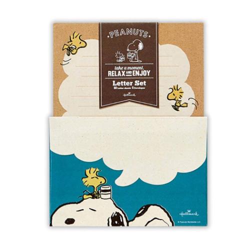 スヌーピー 手紙セット レターセット SNブルーリラックス2 ピーナッツ キャラクター かわいい グッズ メール便可