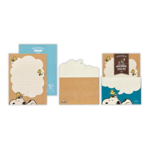 スヌーピー 手紙セット レターセット SNブルーリラックス2 ピーナッツ キャラクター かわいい グッズ メール便可