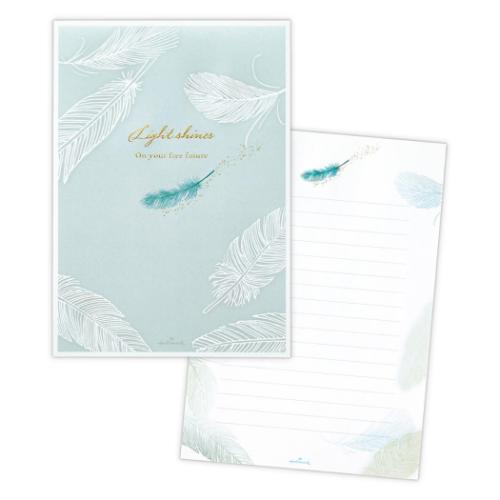 ライトシャインズ 便箋 レターパッド LSフェザーフューチャー 便せん グッズ メール便可
