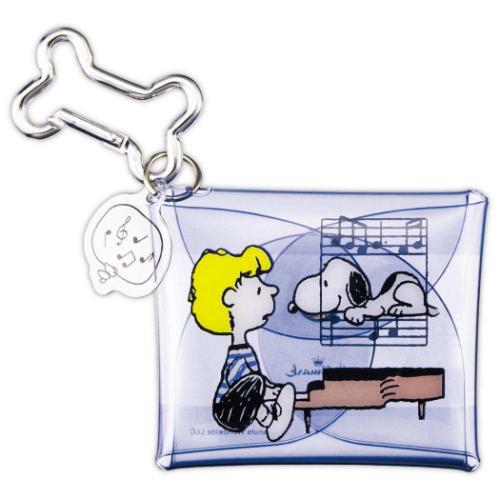 スヌーピー ミニポーチ マルチケース SNLFブルー Life with Snoopy and Friends ピーナッツ キャラクター グッズ メール便可