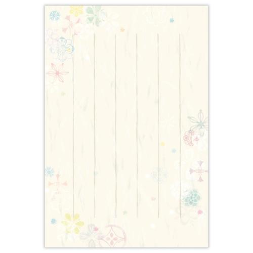 ポストカード ハガキ箋 淡色紋 メッセージカード グッズ メール便可