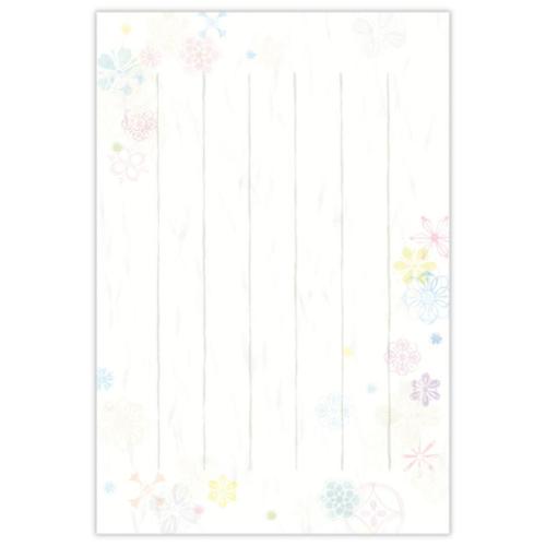 ポストカード ハガキ箋 淡色紋 メッセージカード グッズ メール便可