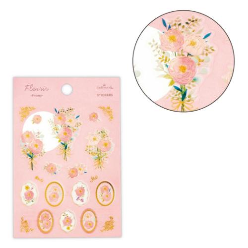 フルリール シールシート シール FLピオニー 大人可愛い グッズ メール便可