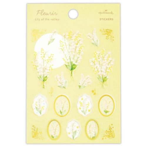 フルリール シールシート シール FLスズラン 大人可愛い グッズ メール便可